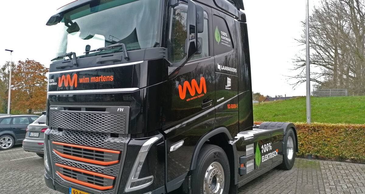 Zweiter elektrischer Volvo-Lkw im Einsatz bei Wim Martens Logistics